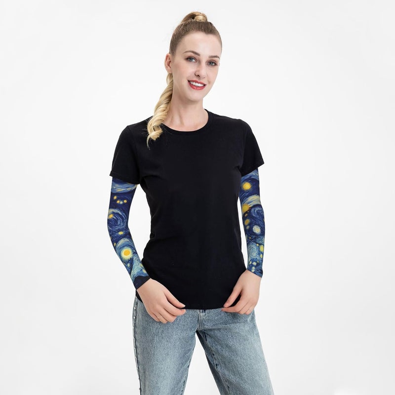 oyebn Arm Sleeves Outdoor Garden Sports Cooling Sun Sleeve for Women Men Farm - Image 5
